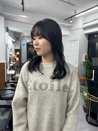 ロング カラー レイヤーボブ/ 艶カラー/サナ🌼のヘアスタイル