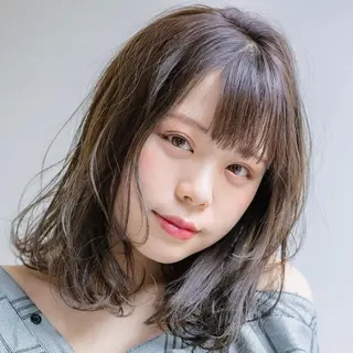 ミディアム 縮毛矯正/レイヤー 💎やまもとちひろのヘアスタイル