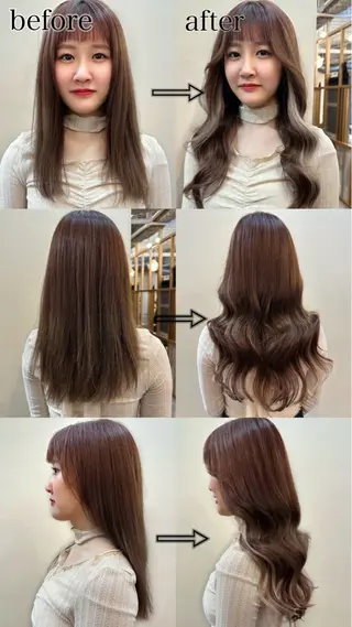 ロング ヤスザトアヤノ /レイヤー/オリーブのヘアスタイル