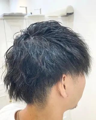 ショート パーマ 藤森 達也のヘアスタイル