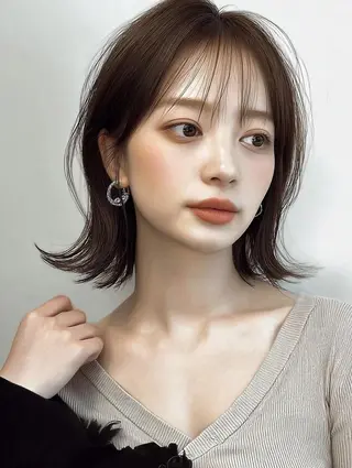 ミディアム カラー レイヤーカット✨ 福井雄登のヘアスタイル