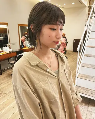 ショート カラー ショート/ボブ /パーマ🌿柏原良亮のヘアスタイル