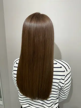 ロング カラー 髪質改善 縮毛矯正 ツイスパanBタクミのヘアスタイル