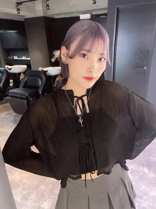 ミディアム カラー 心斎橋/ブリーチ minamiのヘアスタイル