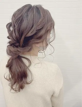 セミロング ヘアアレンジ GRANLUSSO 〜グランルッソ駅前店所属・木口 嘉美のヘアスタイル