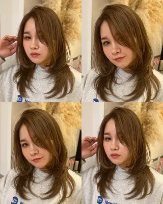 ミディアム Dimo＆所属・レイヤーカット /ダイスケのヘアスタイル