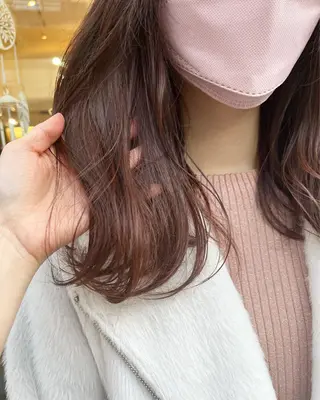 ミディアム カラー 髪質改善カラー☆ ヘアアレンジmiyuのヘアスタイル