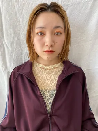 ショート カラー ボブ/暖色/デザイン KOYUKI⛄️のヘアスタイル