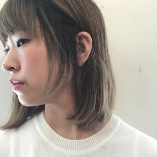 ミディアム カラー 💘透明感カラー💘 沖本 将宏のヘアスタイル