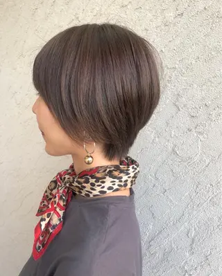 ショート 艶髪カラー✨ デジタルパーマ✨植松のヘアスタイル