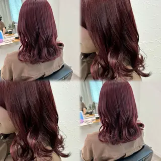 ミディアム カラー 髪質改善ストレート /暖色カラー🎀🪞のヘアスタイル