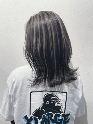 ミディアム カラー ダブルカラー艶カラー Chihayaのヘアスタイル