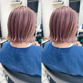 ミディアム カラー 髪質改善will hairdesignのヘアスタイル