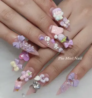 ネイル HANA 長さだしのネイルデザイン