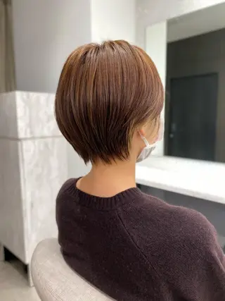 ショート 京都レイヤーカット/ 縮毛矯正/羽柴りくのヘアスタイル