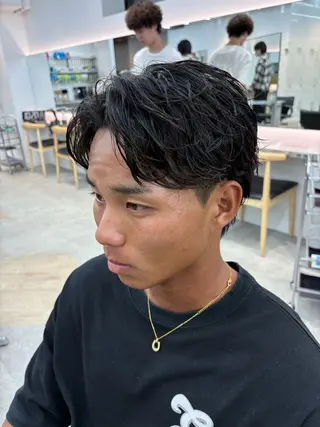 パーマ メンズ 🌀toa/波巻き✨ /メンズパーマ／栄のヘアスタイル