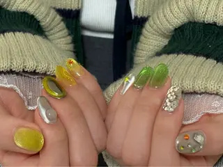 ネイル 【Zina京都駅前】 きぬがわ らむのネイルデザイン