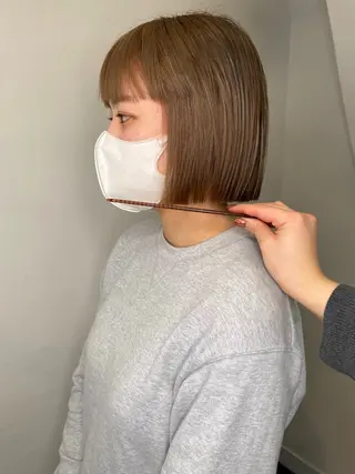 ミディアム カラー land所属・透明感カラー/レイヤ ー🌙Honokaのヘアスタイル