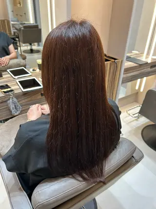 ロング 清水 結生のヘアスタイル