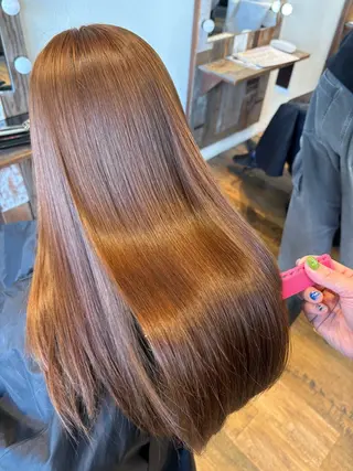 ロング カラー レナ┊︎髪質改善 ┊︎シルクストレートのヘアスタイル