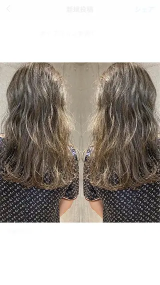 ロング カラー ヘアアレンジ branch by suri-ru所属・branch 中原のヘアスタイル