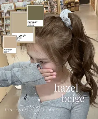 ロング ブリーチなしWカラー 🎀韓国ヘア/amiのヘアスタイル