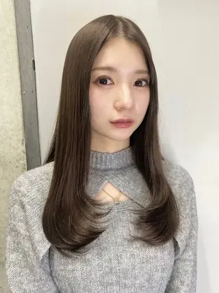 ロング カラー 韓国/ワンホンヘア 髪質改善/MaCoのヘアスタイル