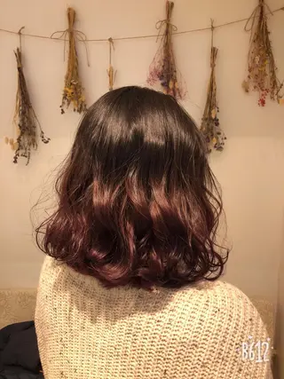 ミディアム カラー はだゆうき @hadadan08のヘアスタイル