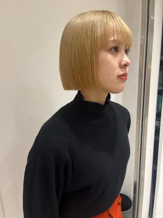 ショート カラー 🦖ミニボブ/ボブ /MOEKA🦕のヘアスタイル