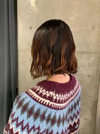 パーマ ボブパーマコテ巻き風 パーマNo1深江秀平のヘアスタイル