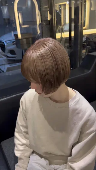 ショート カラー レイヤーカット/ ブリーチカラー/雅人のヘアスタイル