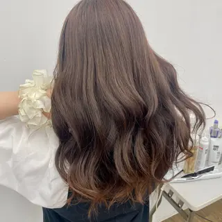 ロング ヘアアレンジ ブリーチ/ヘアセット 【𝙍𝙞𝙣𝙤】のヘアスタイル