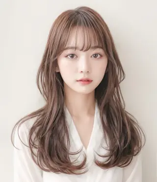 ロング 空 龍之介　カラー 特化/髪質改善/韓国のヘアスタイル