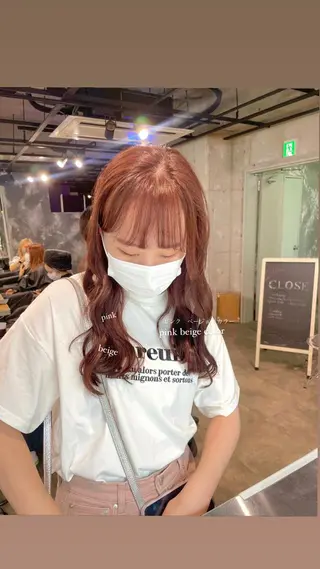 ロング カラー パーマ ヘアアレンジ メンズ キッズ ネイル マツエク・マツパ アイブロウ 透明感カラー・レイヤ ー🎀amika🎀のヘアスタイル