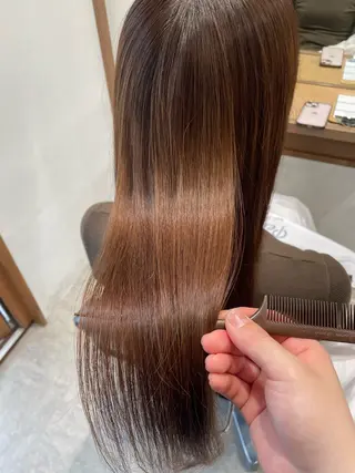 ロング カラー ヘアアレンジ 髪質改善ストレート✨ パーマヘア✨YUKIのヘアスタイル