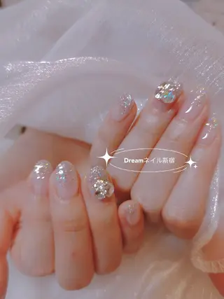 ネイル フィルイン、長さ出し 深爪矯正のネイルデザイン