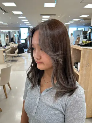 カラー 💜暖色系カラー/ ブリーチカラー💜のヘアスタイル