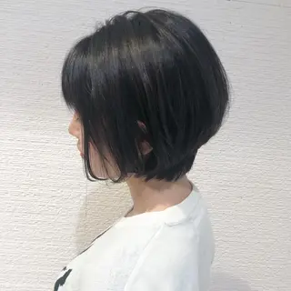 ショート カラー ショート/ボブ/ 白髪ぼかし/しんやのヘアスタイル