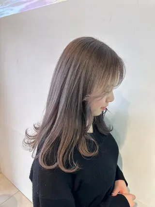 セミロング カラー ☆あつみ☆ soen  天神店のヘアスタイル