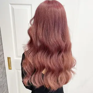 ロング rina／ベージュ ワンホン/韓国ヘアのヘアスタイル