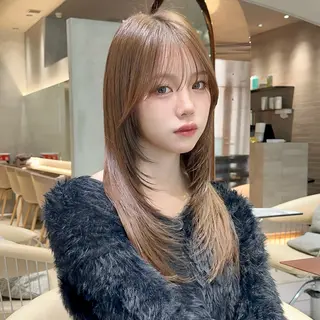 ロング 縮毛矯正/髪質改善/ 🔥/銀座/はやとのヘアスタイル