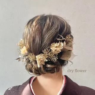 ミディアム ヘアアレンジ charm《銀座》 ヘアセット/縮毛矯正のヘアスタイル