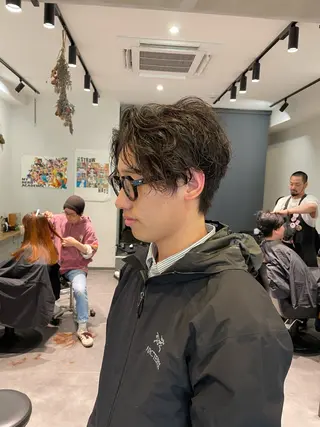 ショート パーマ 【guild】眞島 縮毛矯正のヘアスタイル