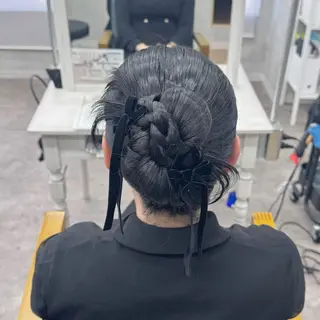 ロング ヘアアレンジ JUNSHIN🦋 ヘアセット／カラーのヘアスタイル