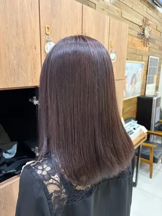 セミロング カラー Ancheri by flammeum戸塚店所属・ひな/ボブカット/ ブリーチなしWカラーのヘアスタイル