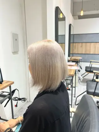 ミディアム カラー センターパート/ メンズ特化/日向🔥のヘアスタイル