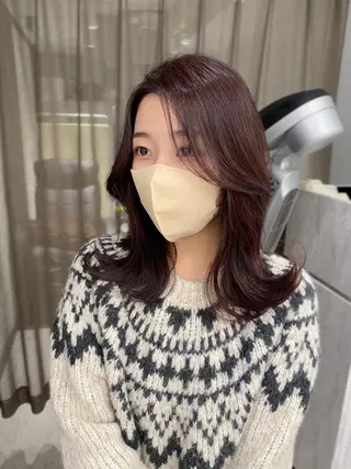 ロング 京都レイヤーカット/ 縮毛矯正/羽柴りくのヘアスタイル