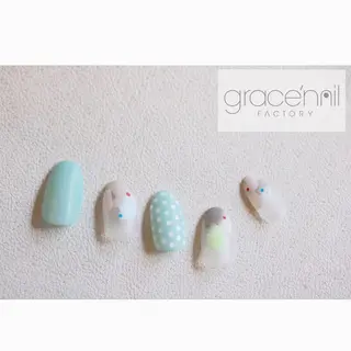 ネイル なんば堀江/育爪施術 ニュアンス✻Kaphのネイルデザイン