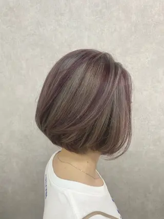 ショート 🩶西 雪乃/透明感 くすみカラー🫧のヘアスタイル
