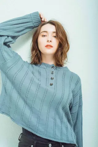 ミディアム カラー レイヤー×髪質改善 ×透明感/杉田 圭のヘアスタイル